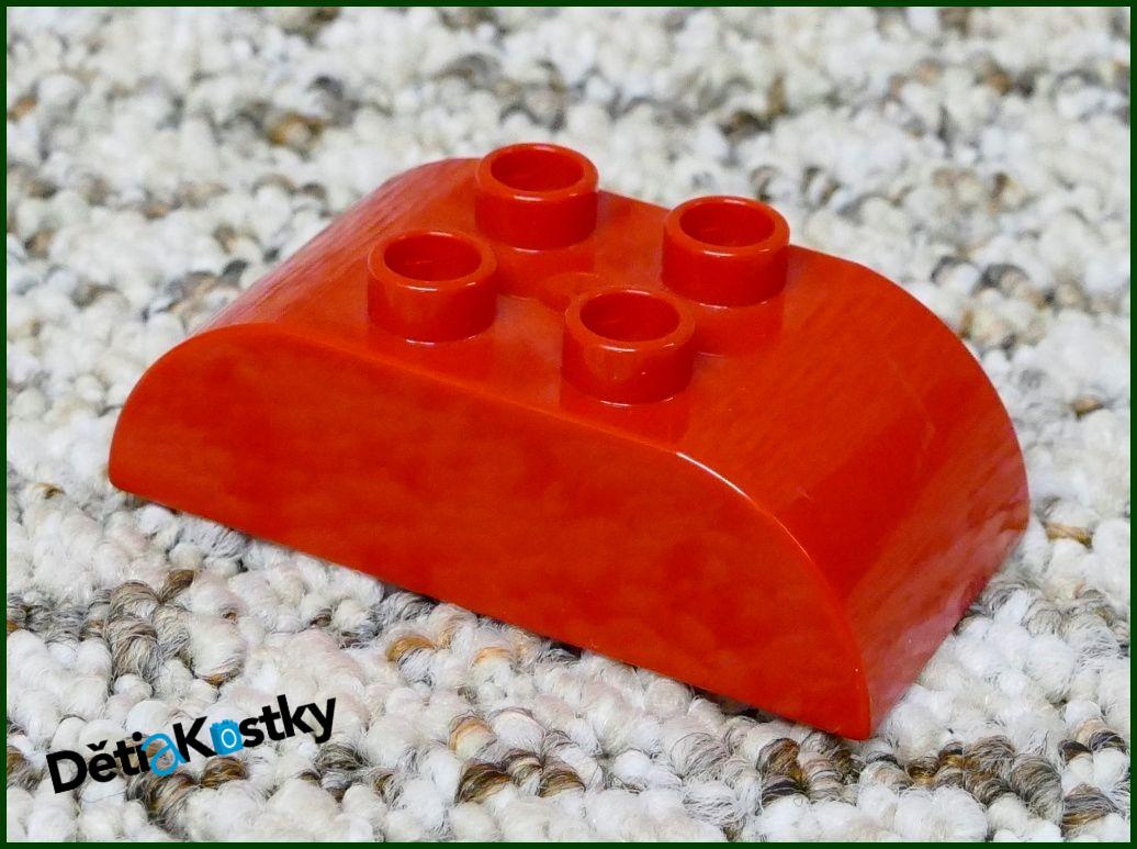 Lego® Duplo® Kostka 2x4 Zaoblená Červená (Stříška)