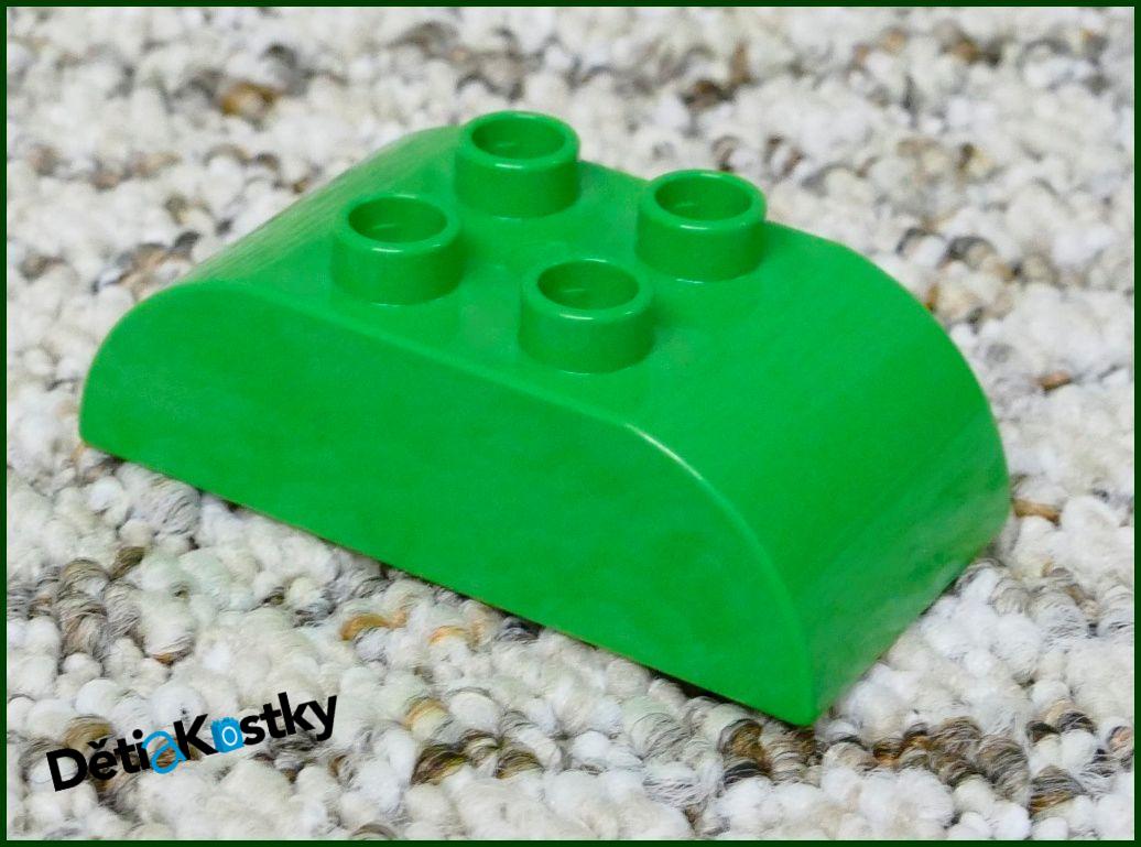 Lego® Duplo® Kostka 2x4 Zaoblená Světle Zelená (Stříška)