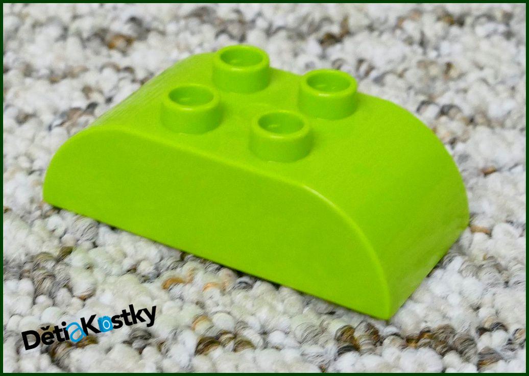 Lego® Duplo® Kostka 2x4 Zaoblená Limetka (Stříška)