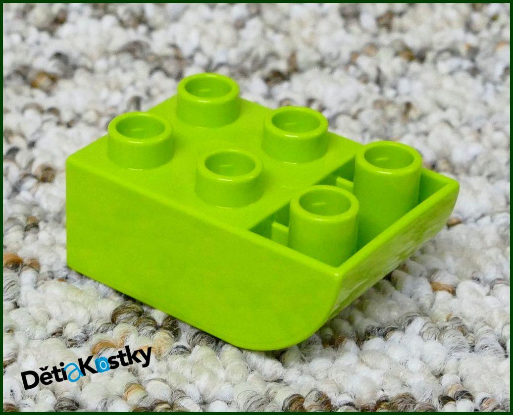 Lego® Duplo® Kostka 2x3 Zaoblená Invert - Limetka