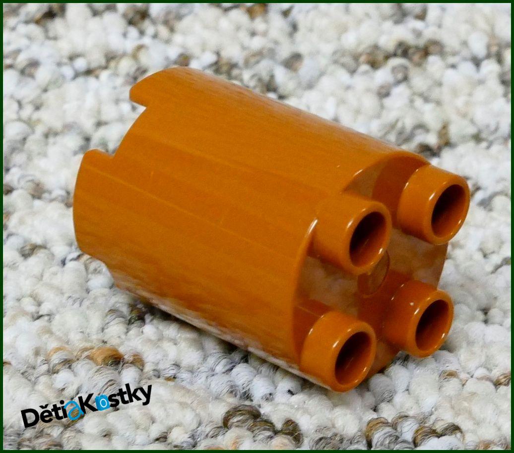 Lego® Duplo® Kostka Váleček (Sloup) Hnědý
