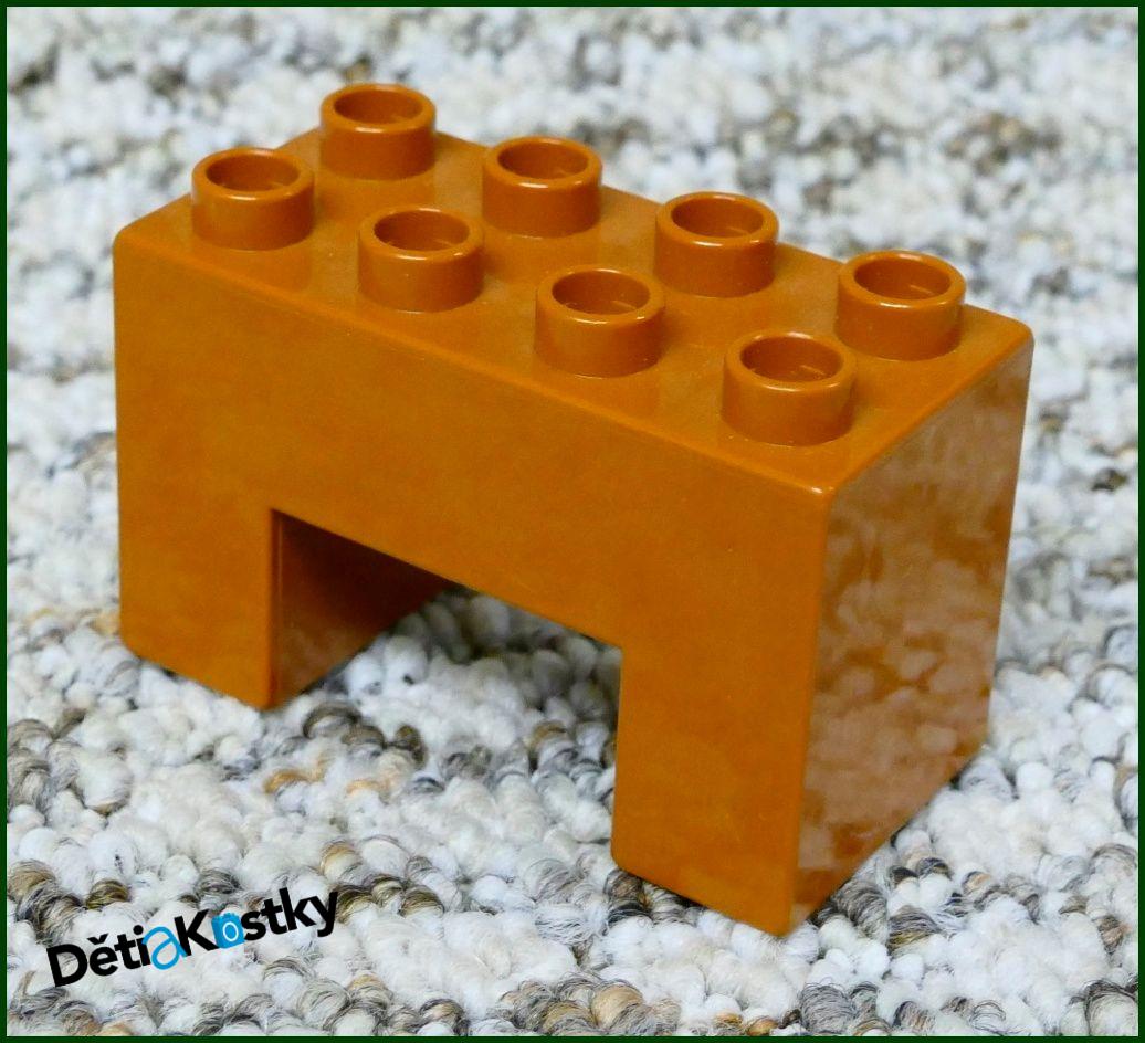 Lego® Duplo® Kostka Podstavec Mostu 2x4 Hnědý