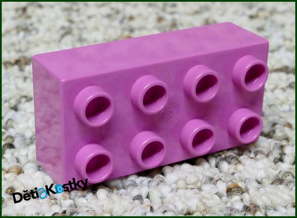 Lego® Duplo® Kostka 2x4 Tmavě Růžová