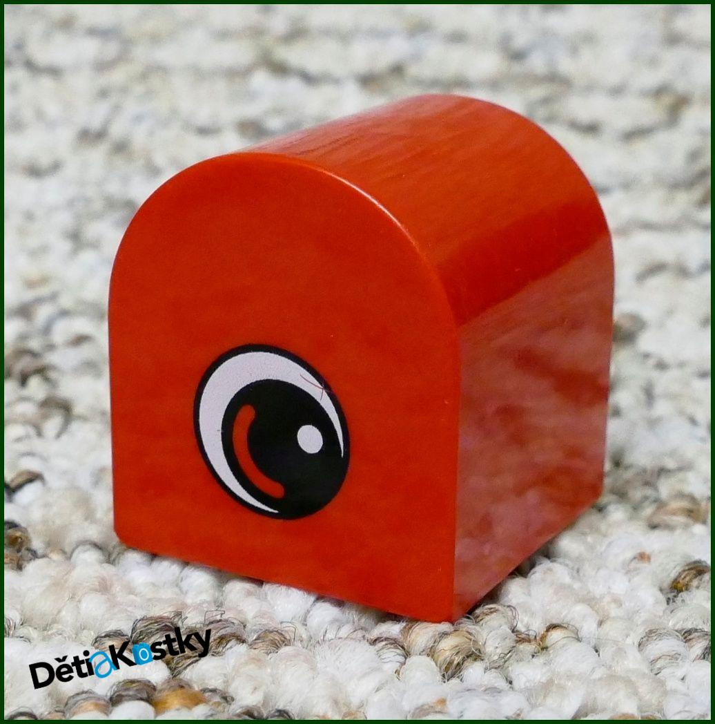 Lego® Duplo® Kostka Červená Zakulacená 2x2 Oko