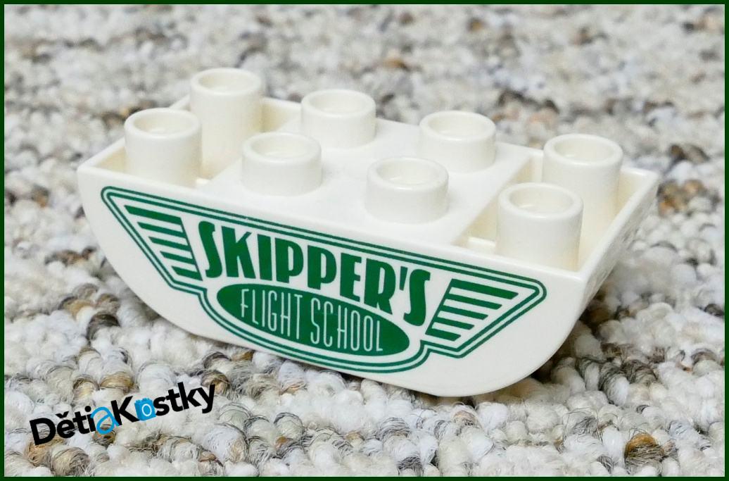 Lego® Duplo® Kostka 2x4 Zaoblená Nápis Skipper´s