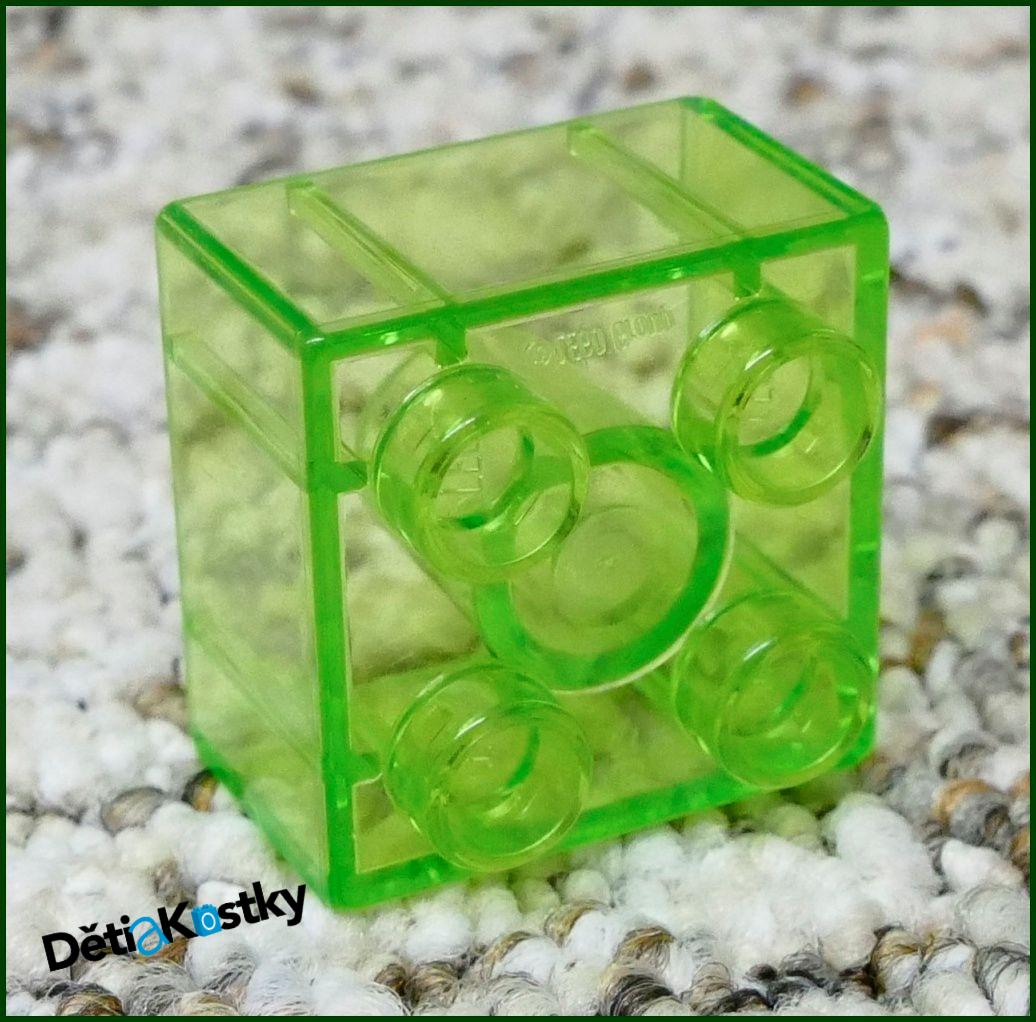 Lego® Duplo® Kostka 2x2 Průhledná Světle Zelená
