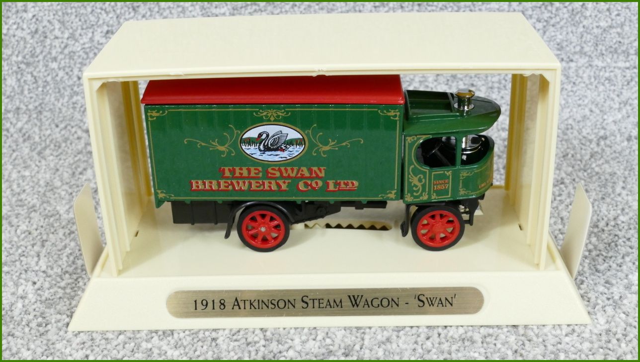 Matchbox Autíčko s Krabičkou YGB03 - 1918 Atkinson Steam Wagon