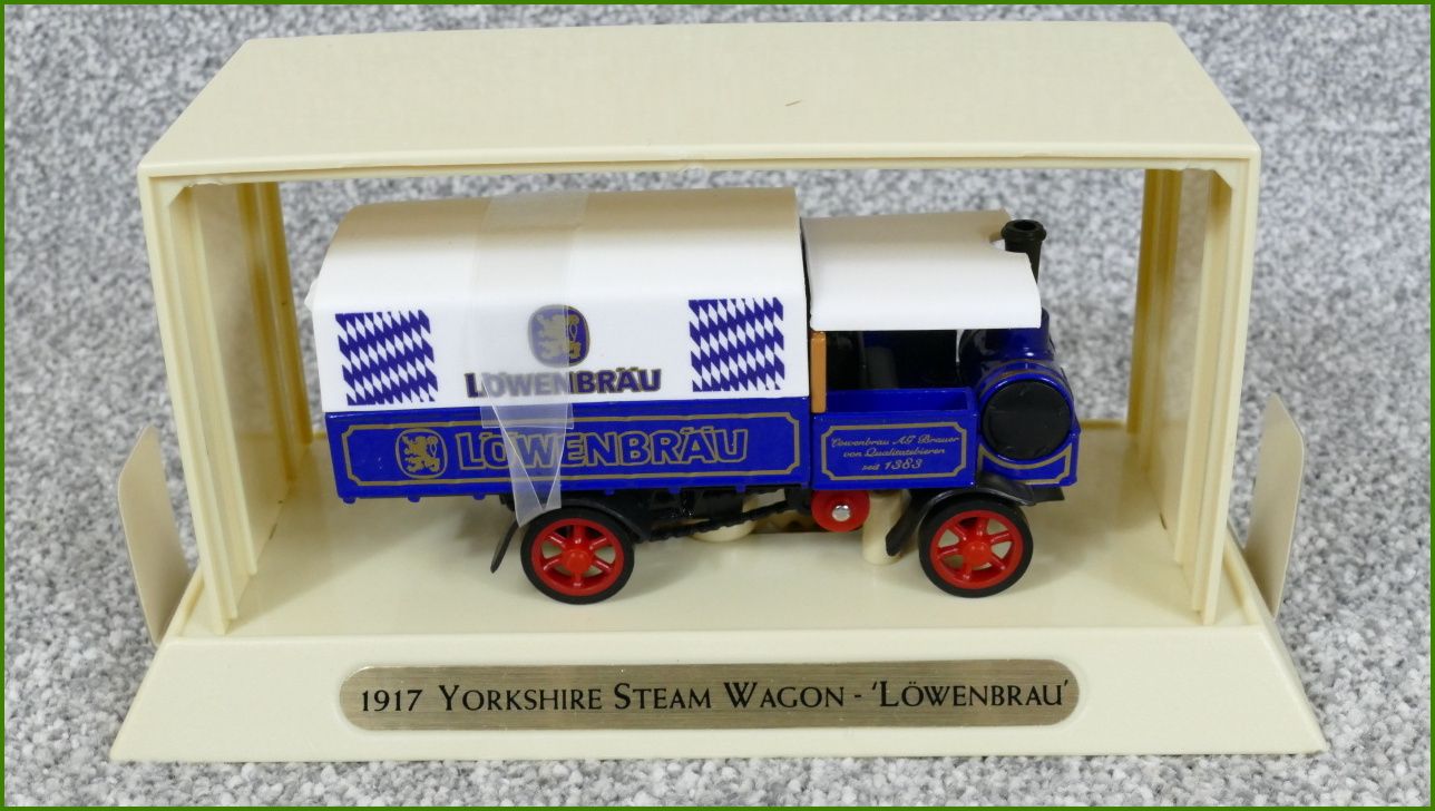 Matchbox Autíčko s Krabičkou YGB12 - 1917 Yorkshire Steam Wagon