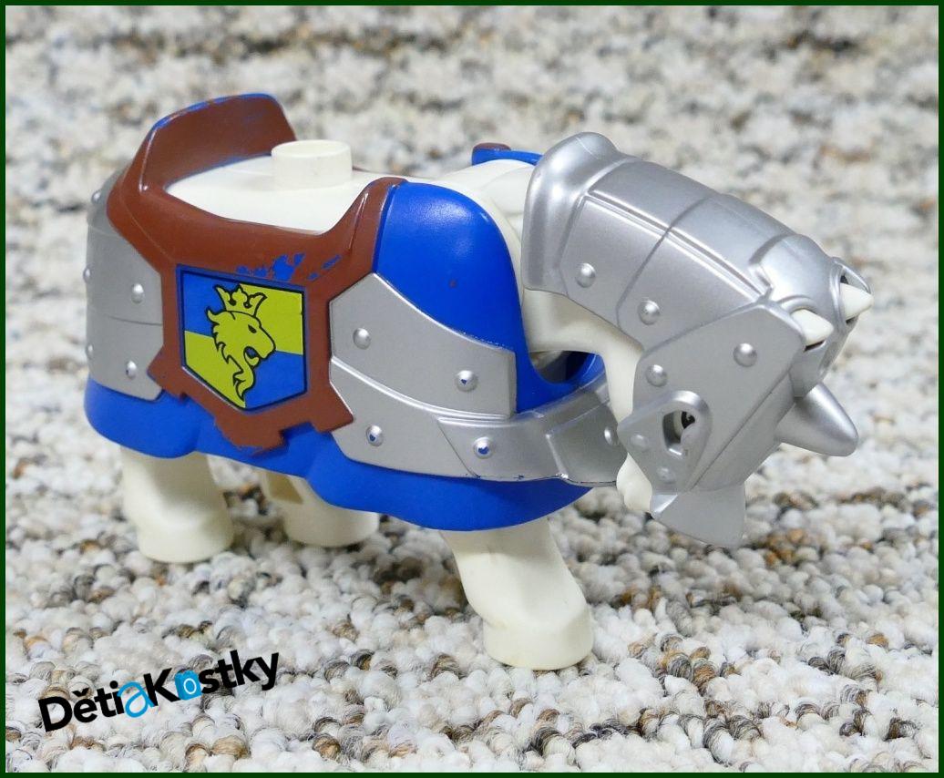 Lego® Duplo® Obrněný Kůň Bílý - Modré Brnění
