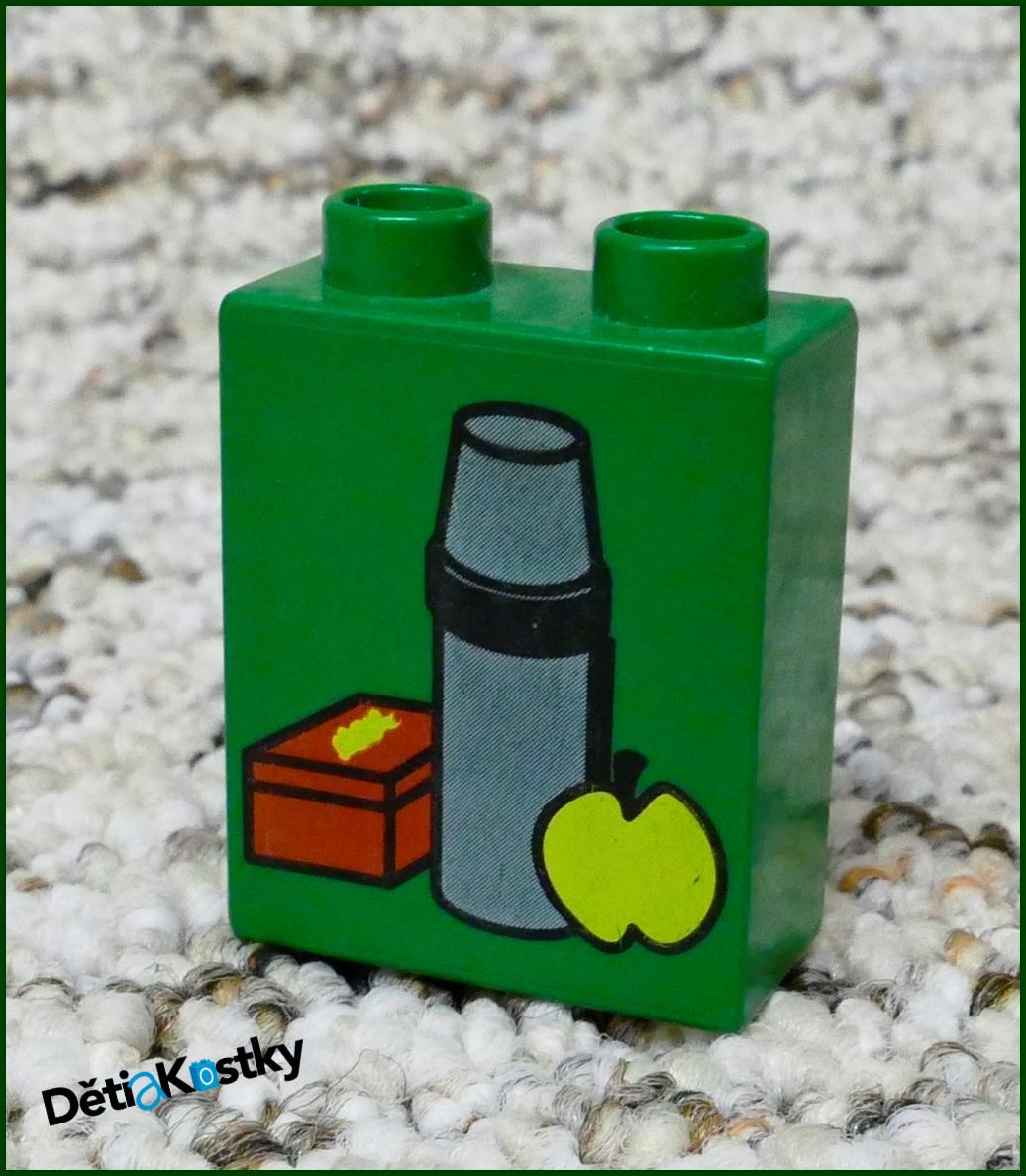 Lego® Duplo® Kostka 1x2x2 Tm. Zelená - Termoska
