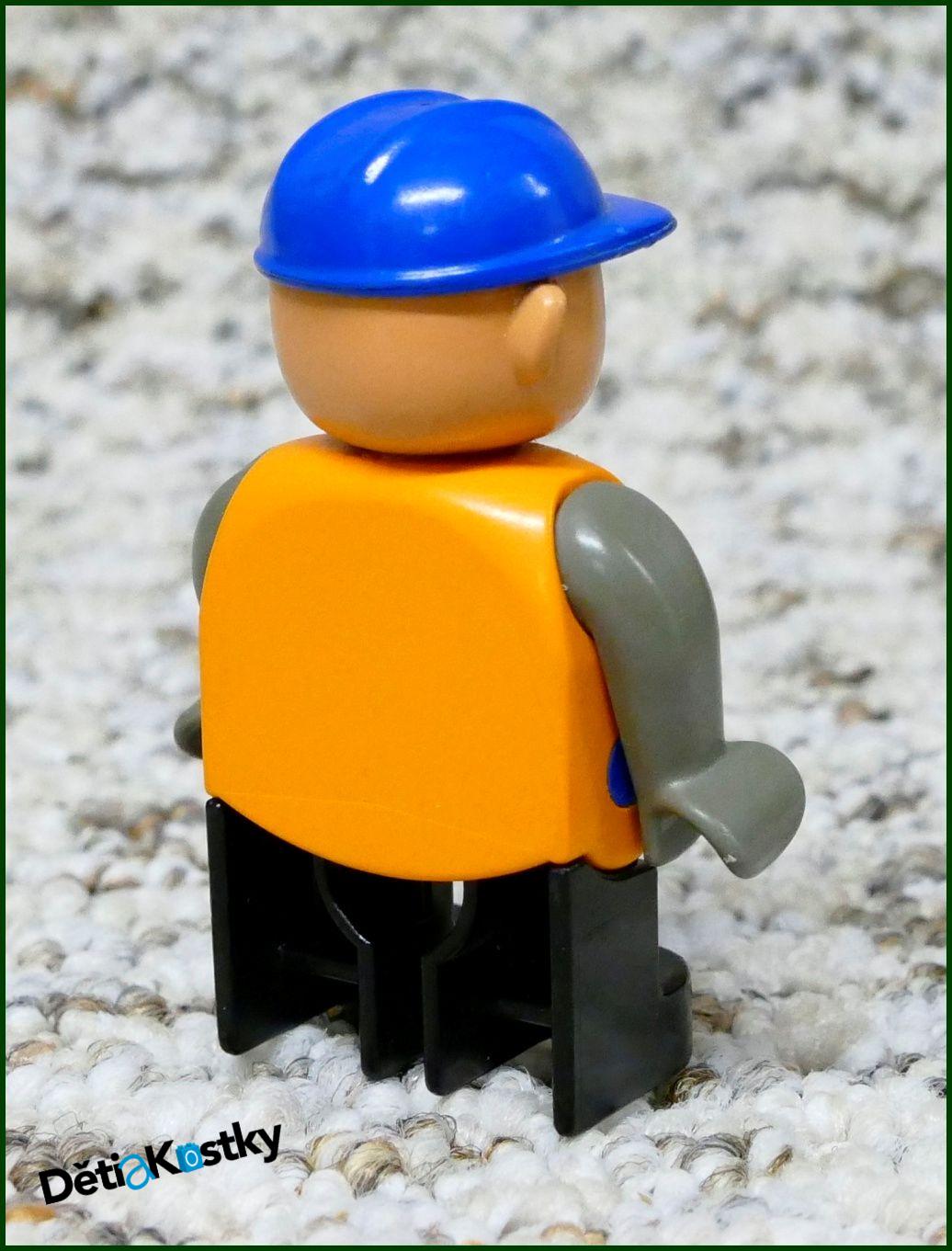 Lego® Duplo® Figurka Dělník Starší Typ - Modrá Přilba