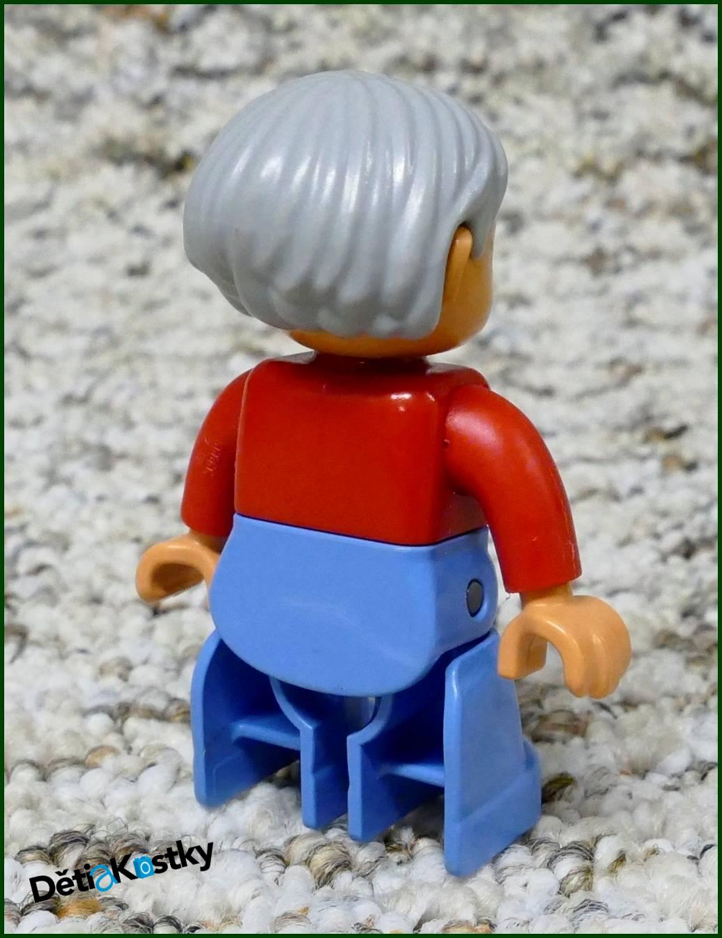 Lego® Duplo® Figurka Babička s Brýlemi Červená