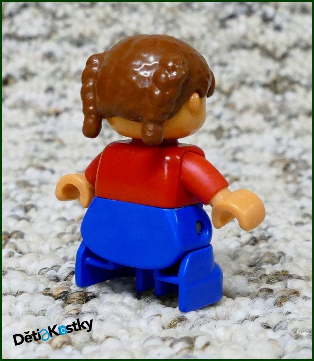 Lego® Duplo® Figurka Holčička - Modré Oblečení s Kytičkou