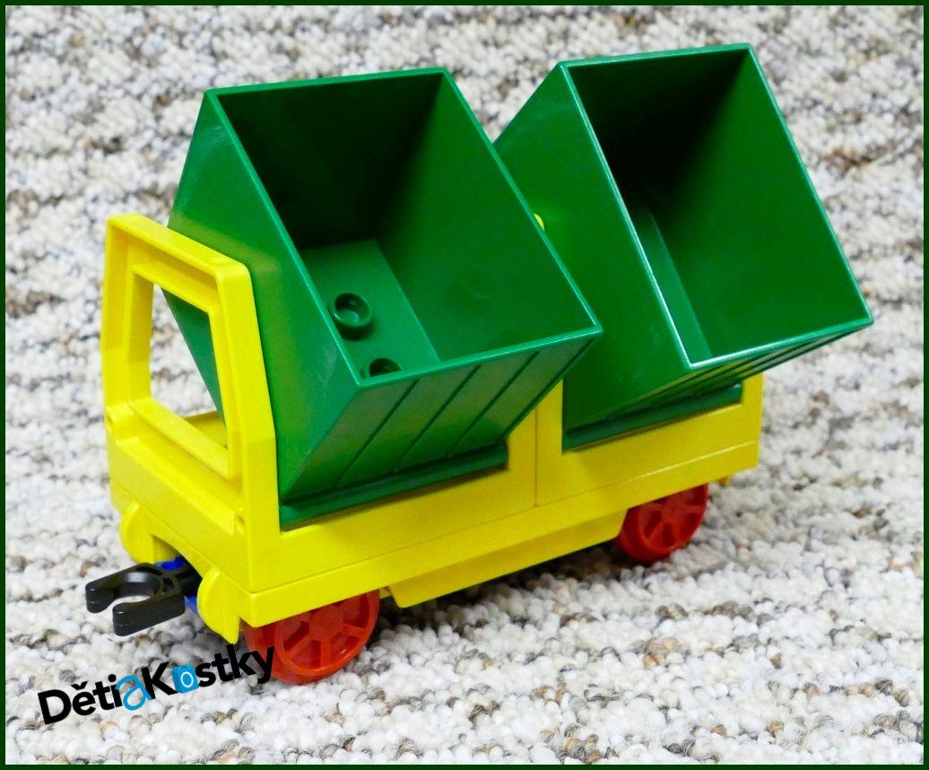 Lego® Duplo® Vagon - Kontejnery Nákladní - Žluto/Zelené