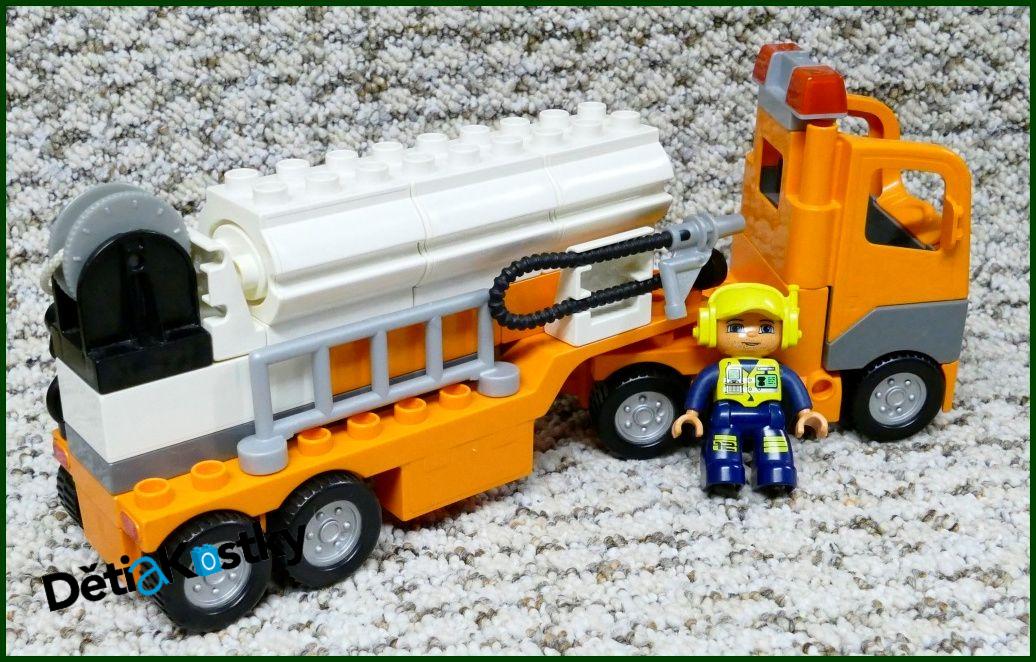Lego® Duplo® Oranžový Tahač s Návěsem - Cisterna