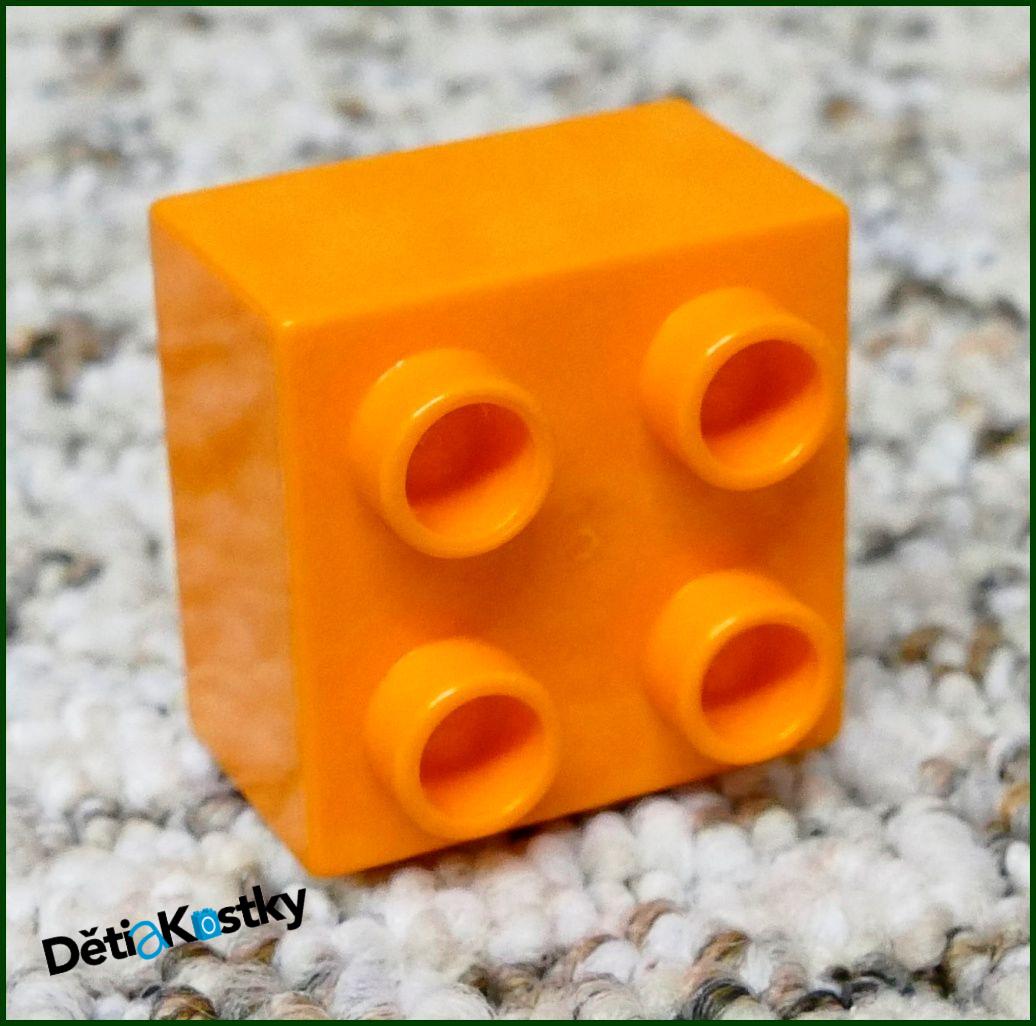 Lego® Duplo® Kostka 2x2 Oranžová