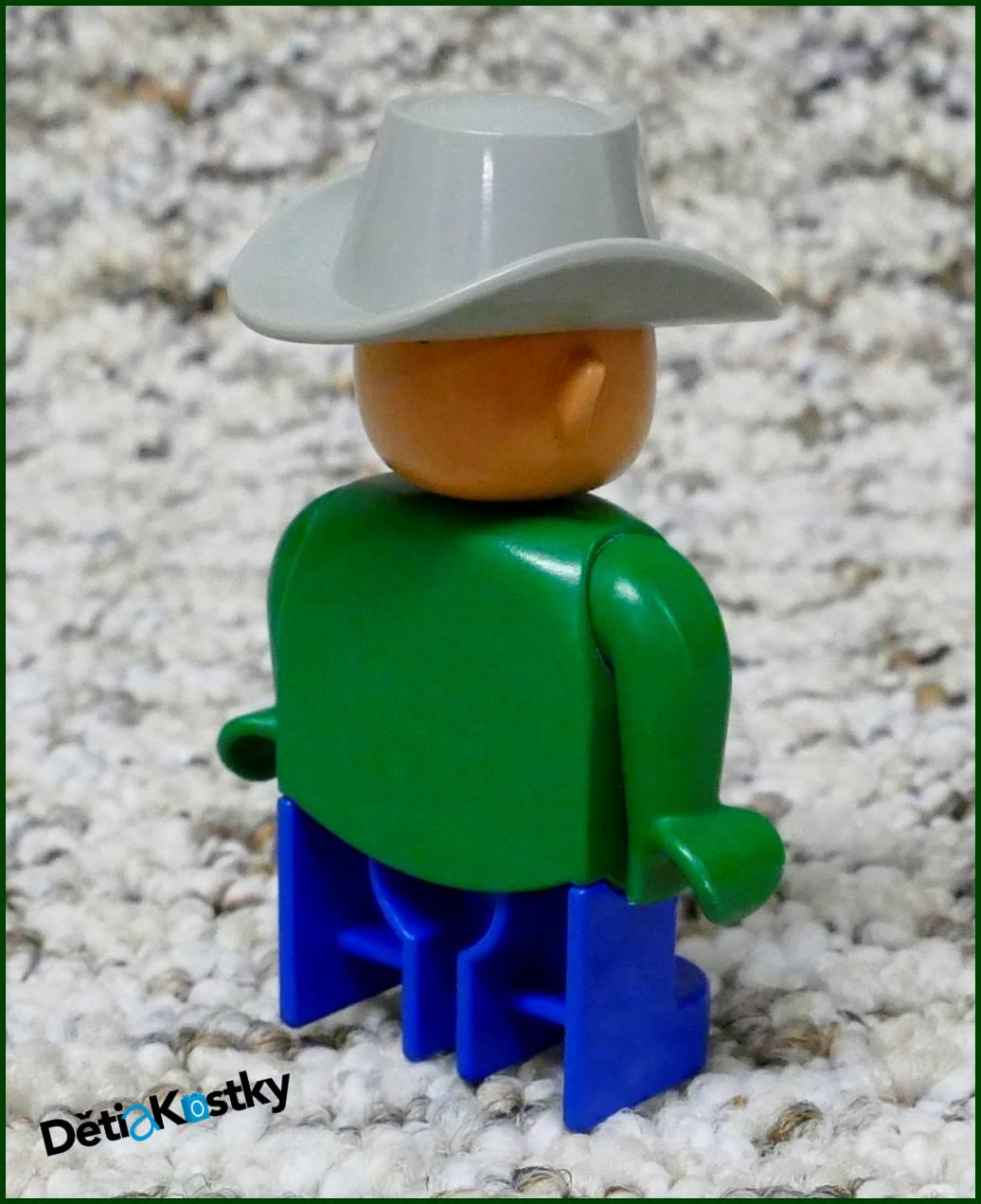 Lego® Duplo® Figurka Kovboj/Cowboy - Zelená Károvaná Košile