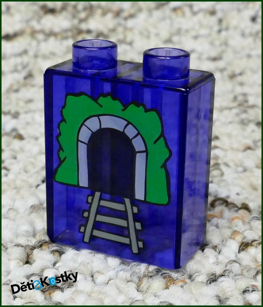 Lego® Duplo® Kostka 1x2x2 Fialová - Tunel