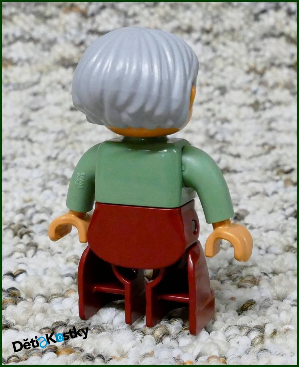 Lego® Duplo® Figurka Babička - Vínová/Agave