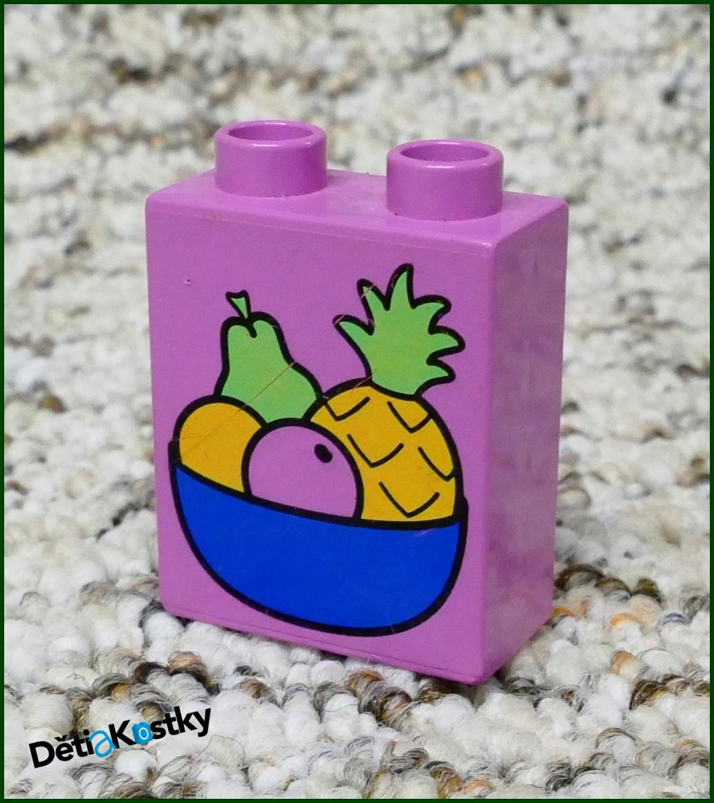 Lego® Duplo® Kostka 1x2x2 Růžová - Ovoce