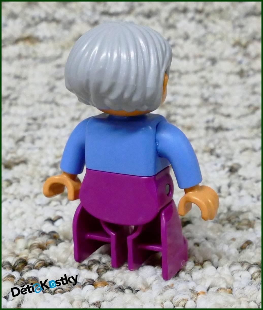 Lego® Duplo® Figurka Babička Růžovo - Modrá