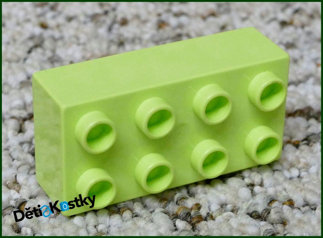 Lego® Duplo® Kostka 2x4 Světlounce Zelená