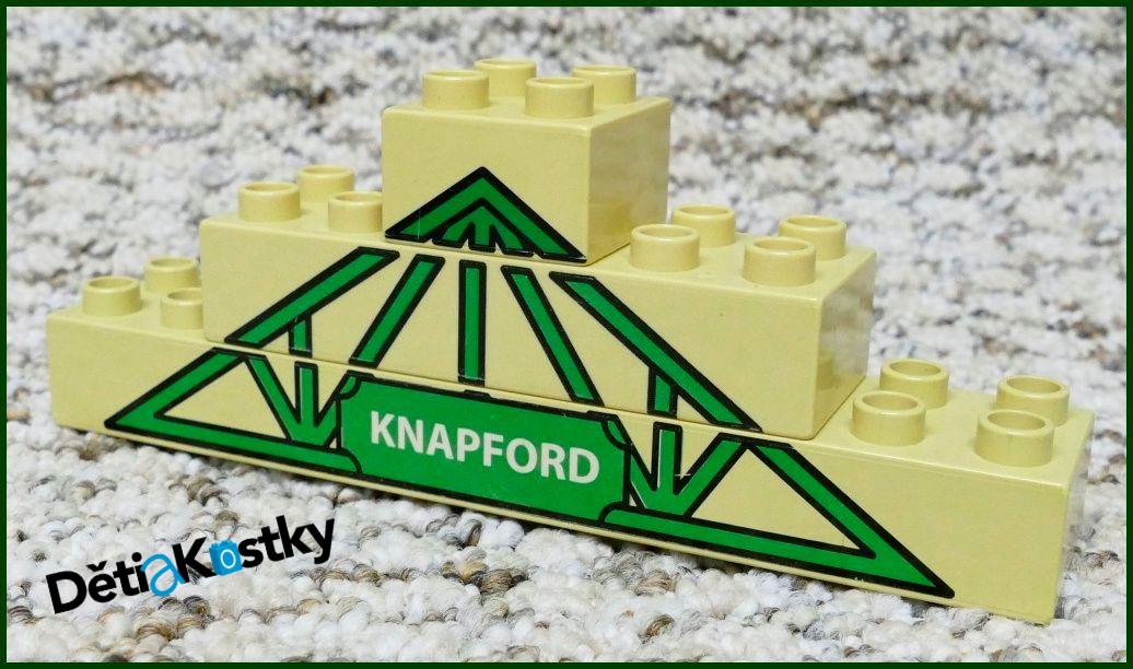 Lego® Duplo® Nápis Knapford - 3 Kostky