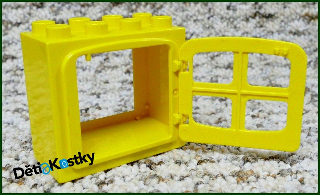 Lego® Duplo® Kostka s Oknem Žlutá - Žlutá Okenice