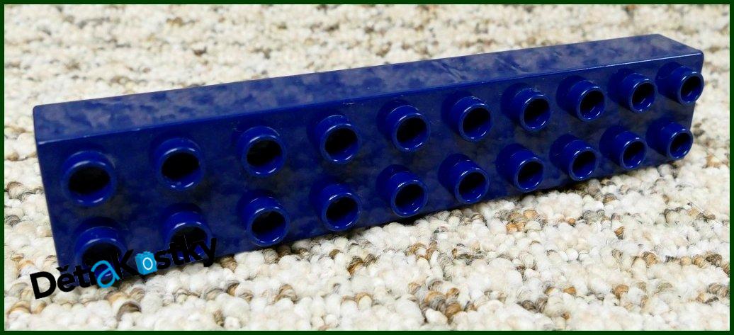 Lego® Duplo® Kostka 2x10 Tmavě Modrá