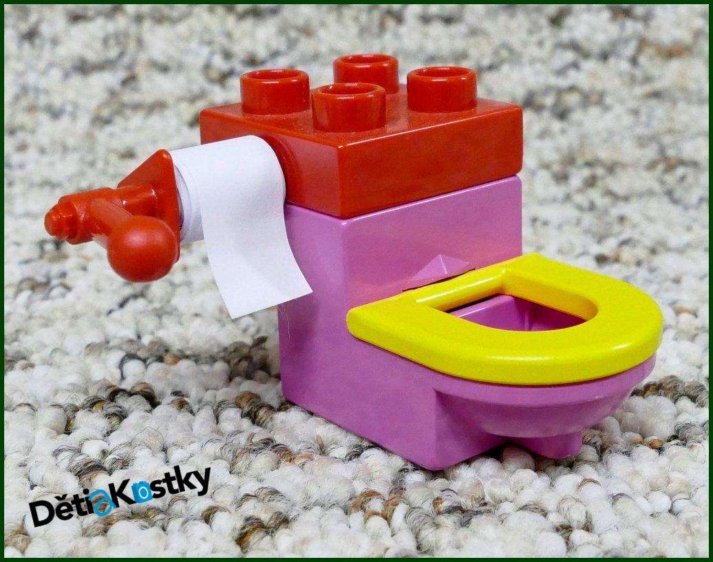 Lego® Duplo® Záchod Růžový (Žluté Prkénko)