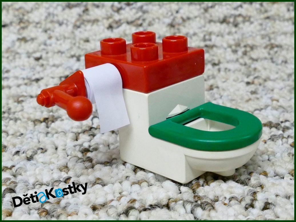Lego® Duplo® Záchod Bílý (Zelené Prkénko)