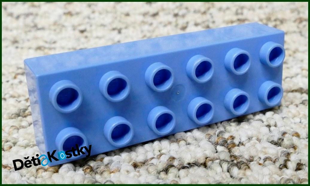 Lego® Duplo® Kostka 2x6 Světle Modrá