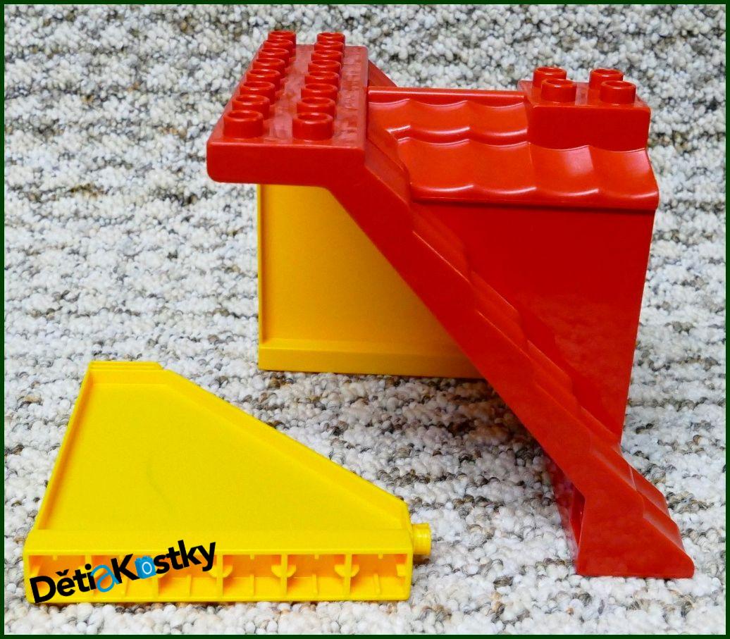 Lego® Duplo® Domeček - Červená Střecha, Žluté Bočnice, Modré Dveře