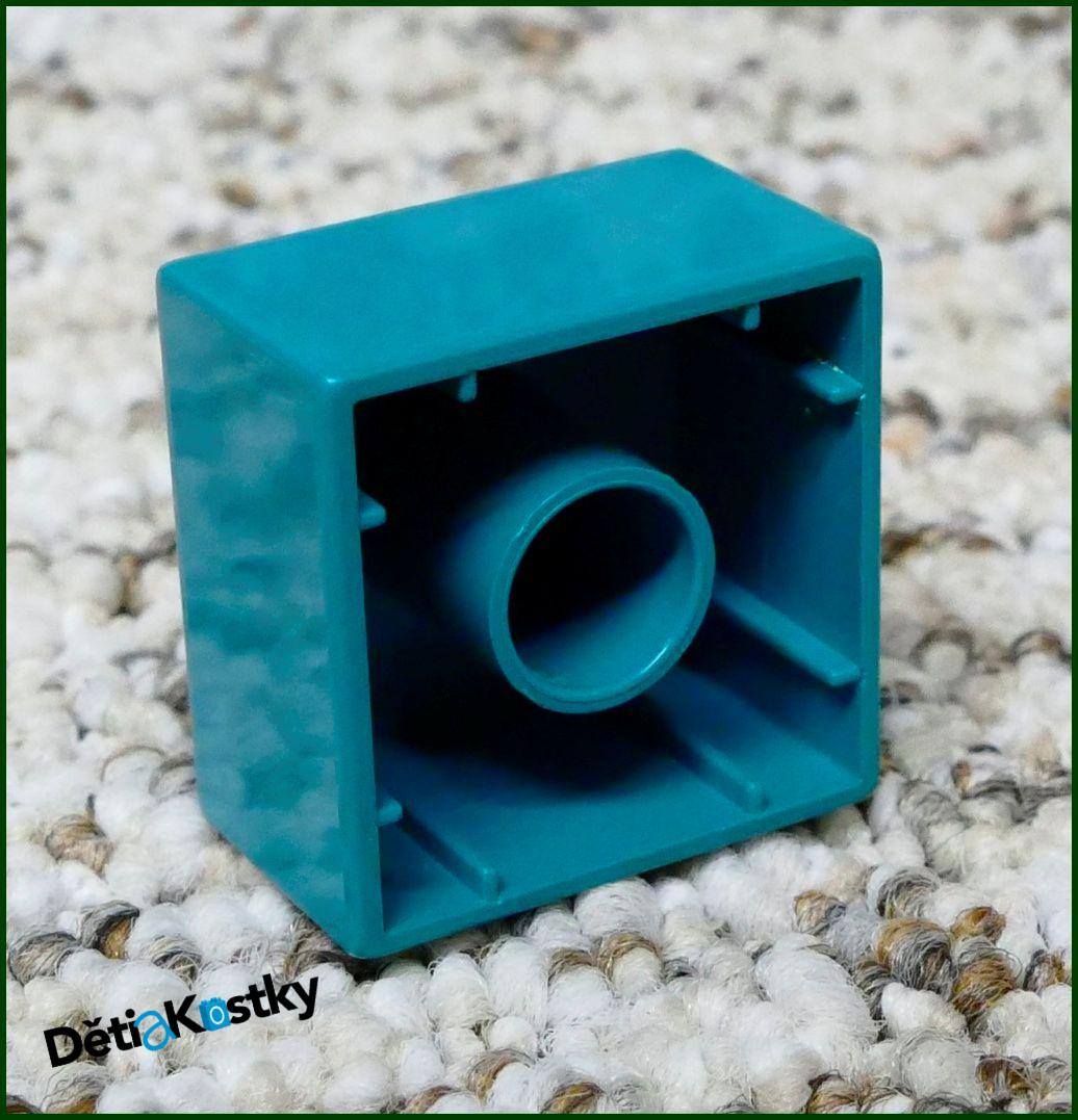 Lego® Duplo® Kostka 2x2 Tmavě Tyrkysová