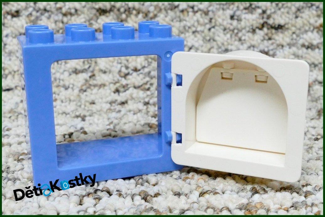 Lego® Duplo® Kostka se Schránkou Světle Modrá (Bílá Schránka)