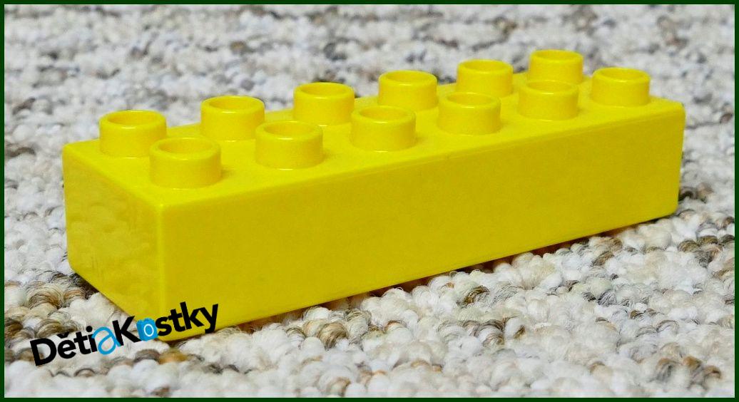 Lego® Duplo® Kostka 2x6 Žlutá - Mr. Sanders