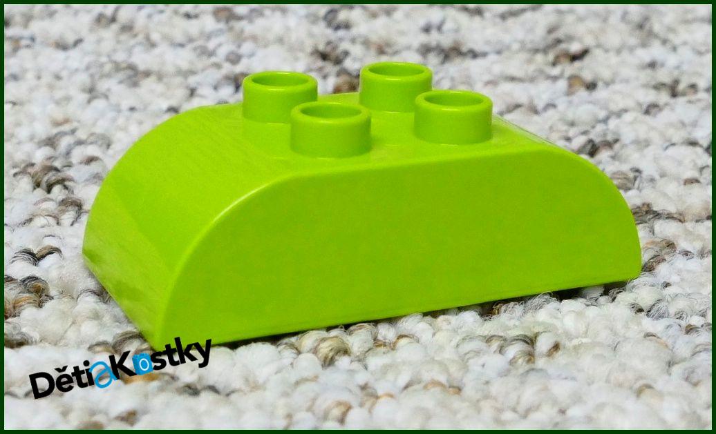 Lego® Duplo® Kostka 2x4 Zaoblená Limetka - Jablíčka