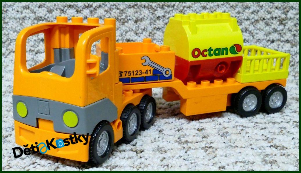 Lego® Duplo® Tahač Oranžový s Návěsem