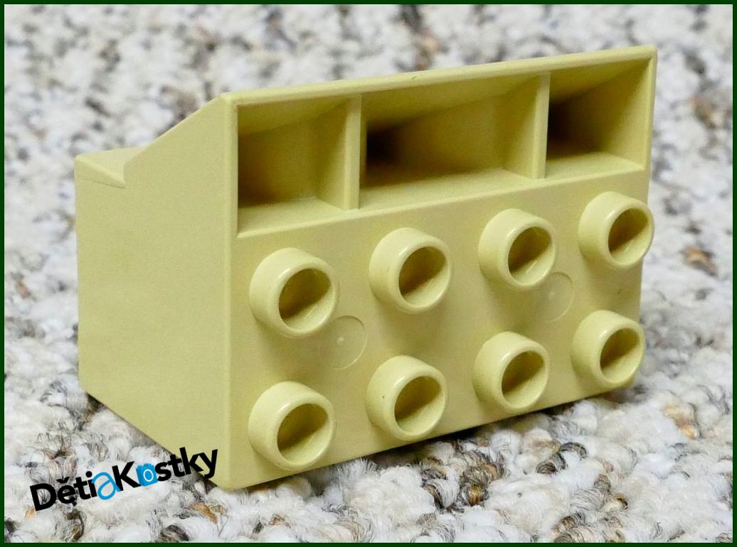 Lego® Duplo® Hradba Spodní Díl - Béžová
