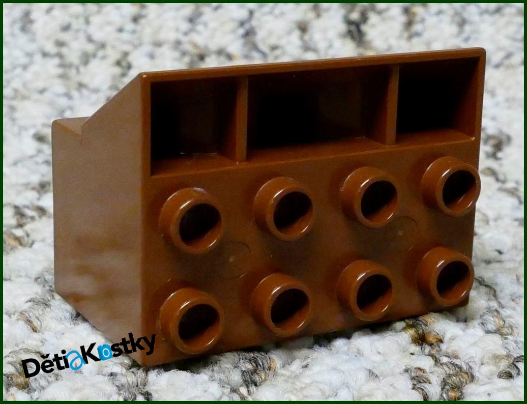 Lego® Duplo® Hradba Spodní Díl - Hnědá
