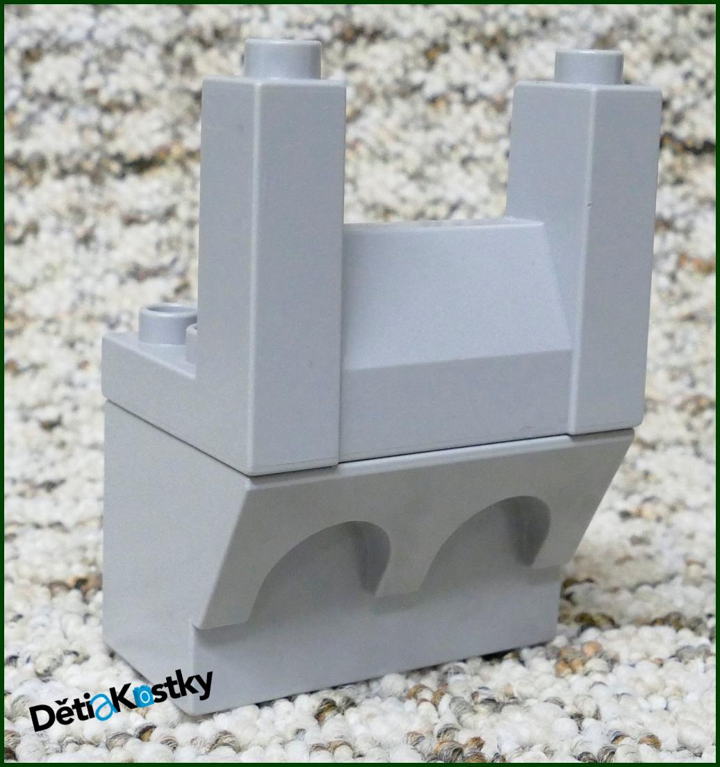 Lego® Duplo® Hradba Horní Díl - Světle Šedá