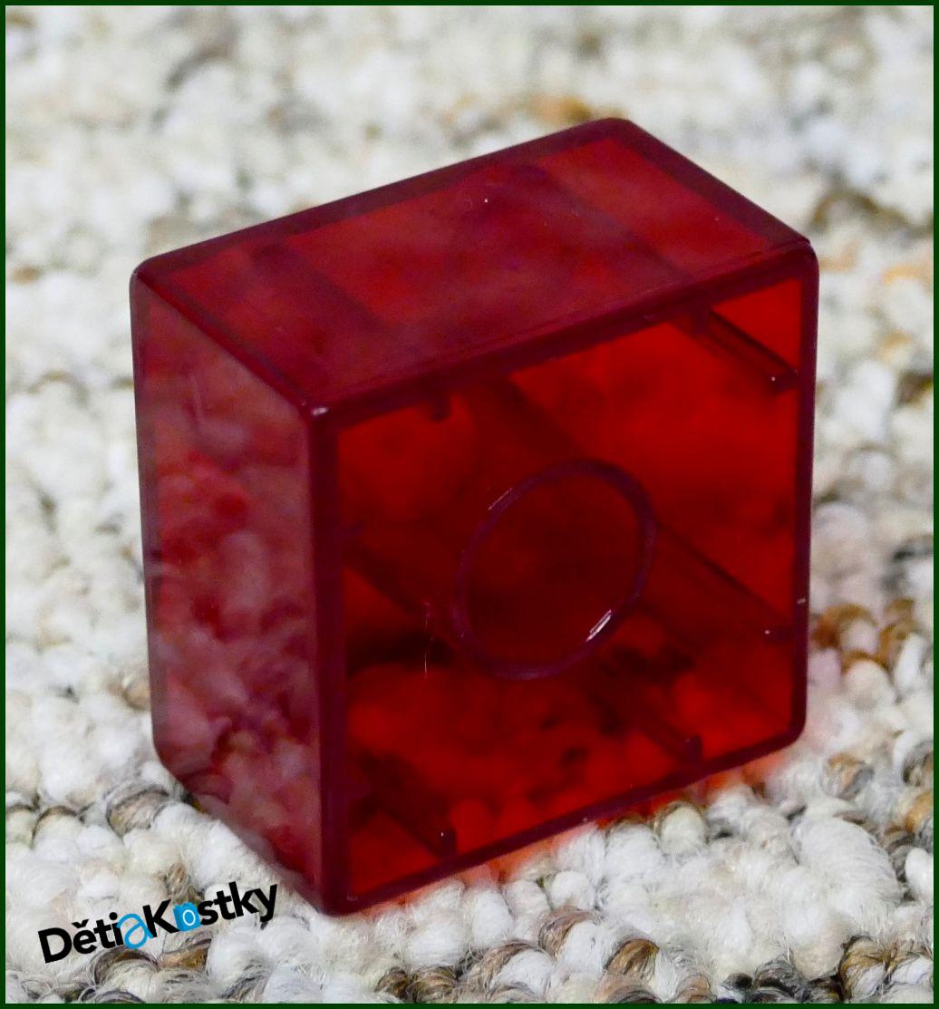 Lego® Duplo® Kostka 2x2 Průhledná Červená