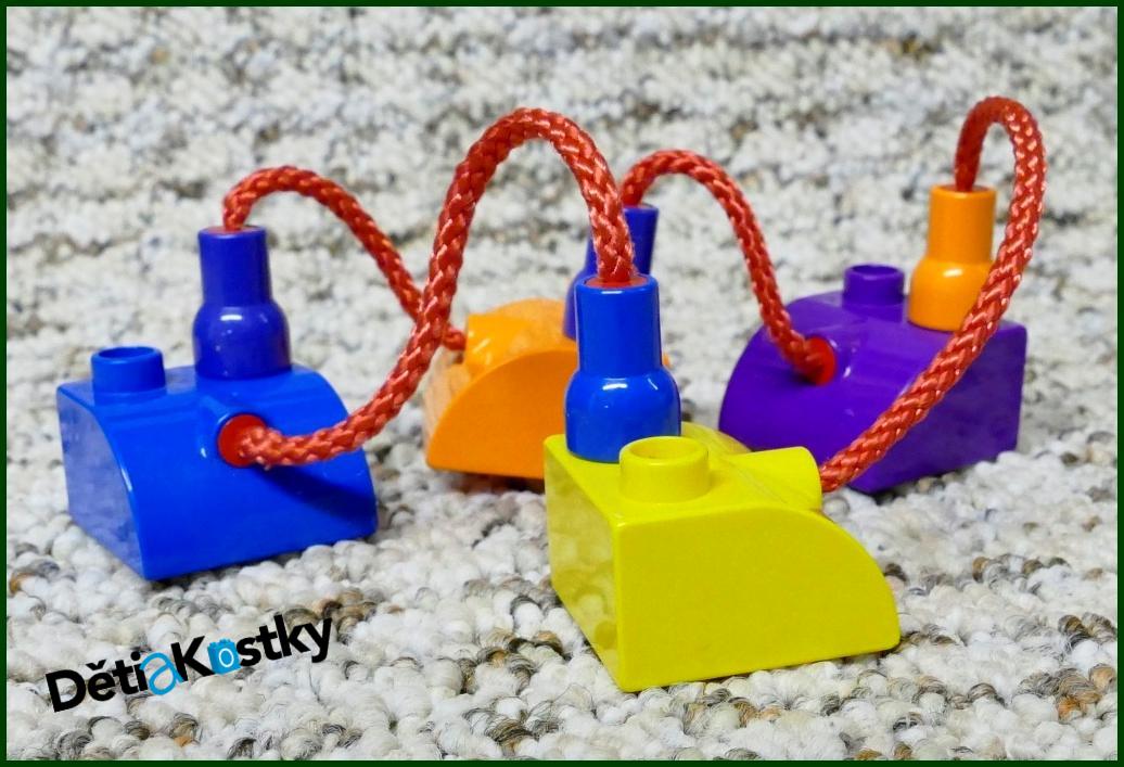 Lego® Duplo® Kostka Žlutá s Provázkem (Ocásek)
