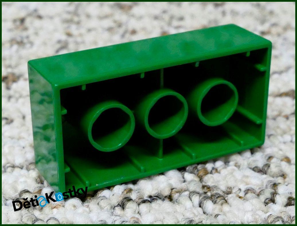 Lego® Duplo® Kostka 2x4 Tmavě Zelená - Top Stav
