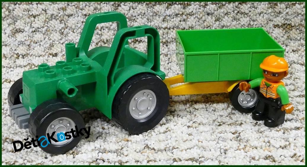 Lego® Duplo® Traktor Velký Zelený s Figurkou