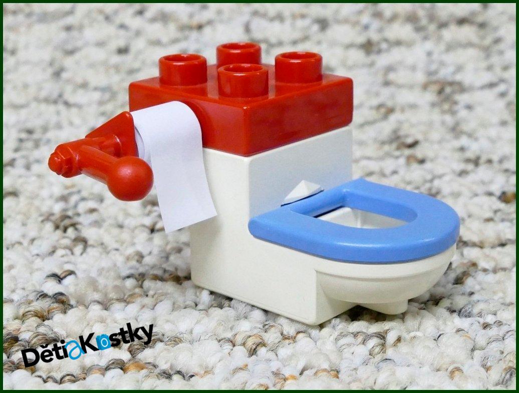 Lego® Duplo® Záchod Bílý (Modré Prkénko)