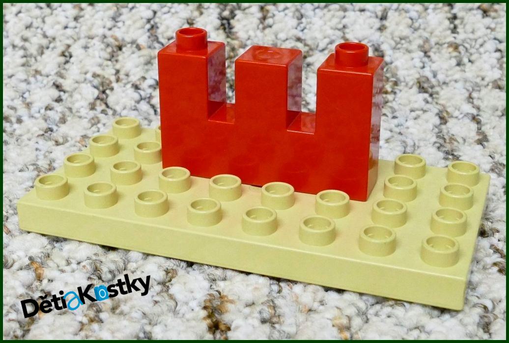 Lego® Duplo® Kostka Hradba Úzká Červená