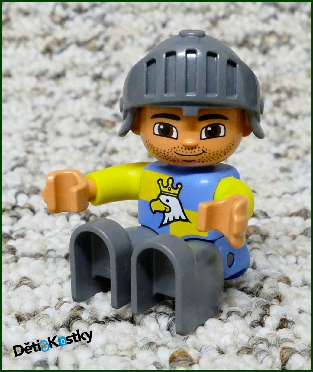 Lego® Duplo® Rytíř s Helmou Modrý - Novější Typ