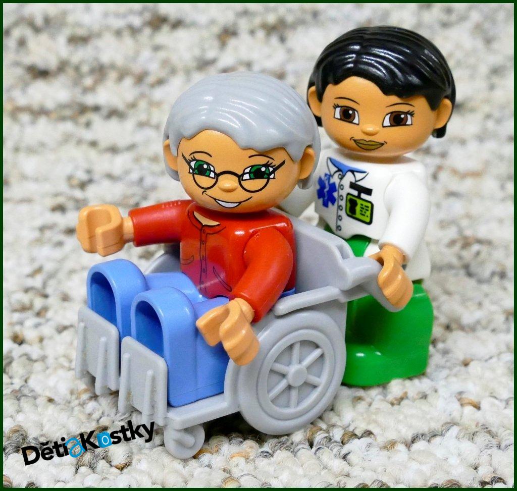 Lego® Duplo® Invalidní Vozík Šedý Pro Figurky
