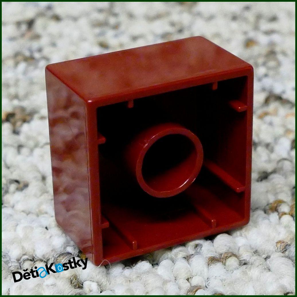 Lego® Duplo® Kostka 2x2 Tmavě Červená (Vínová)